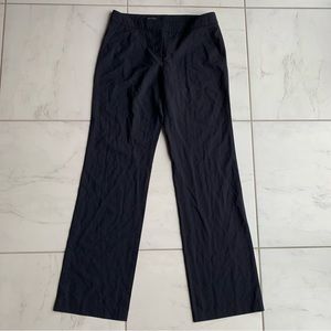 Judith & Charles black wool trouser pants mid rise wide leg